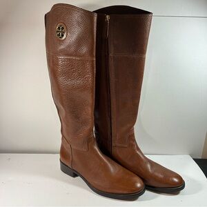 Tori Burch Junction Riding Boots Women’s SZ 9 Almond Color Excellent Condition